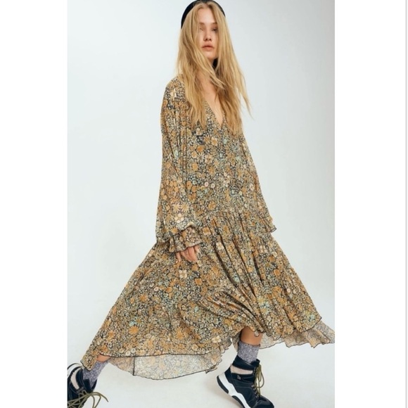 Free People Feeling Groovy Maxi Dress Small - Picture 3 of 16